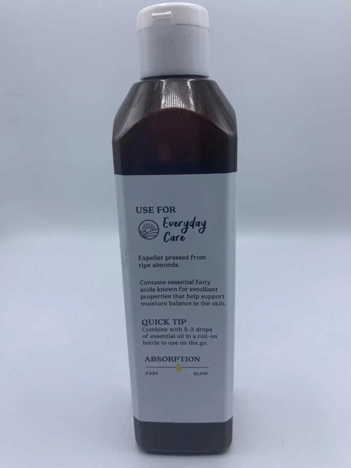 Aceite nutritivo para el cuidado de la piel de almendras dulces Aura Cacia 16 OZ Foto 3 de 3