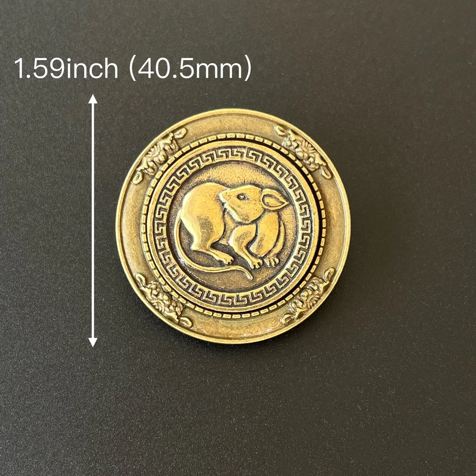 Collar de boda redondo de latón en relieve Rata Balo Bolo lazo café cuero PU cuerda Foto 3 de 4