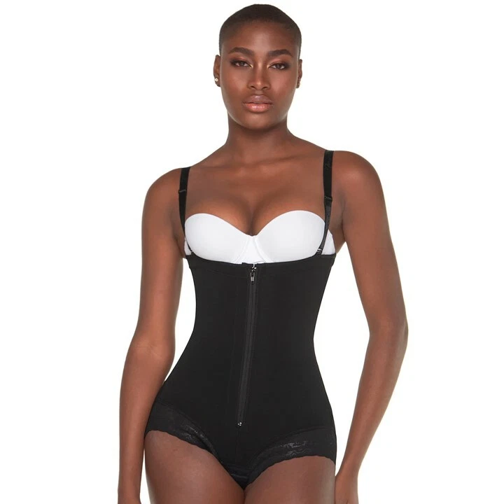 Fajas Colombianas Mariae Post Surgery Open Bust Shapewear Bodysuit Powernet  NEW