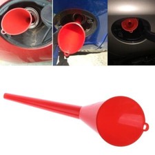 Long Neck Plastic Funnel Tool Kitchen Garage Engine Oil Liquid Transmission