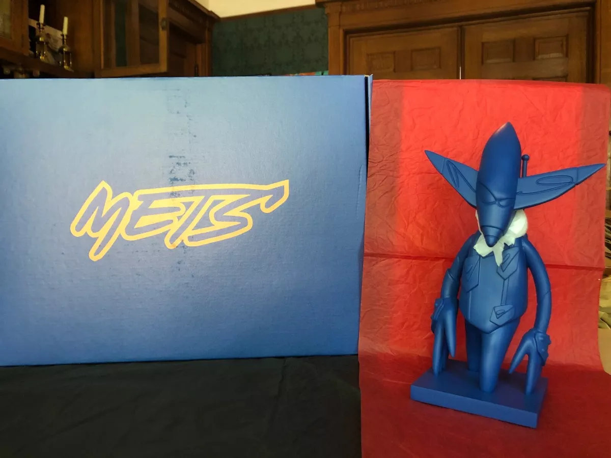 Futura x New York Mets Collaboration MLB Blue Pointman Bobblehead Figure  Ltd Ed