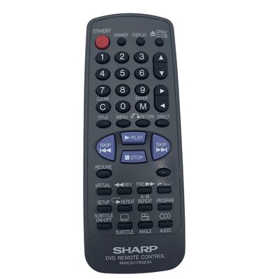 Sharp DVD Remote Control RRMCG1178GESA OEM for DV650U, DV600U, DV600, DV650 READ