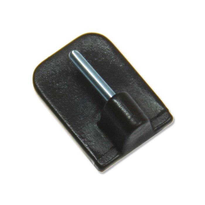 Flairdeco Klebehaken 12 Stück - Für Vitragestangen Ohne Bohren, Braun