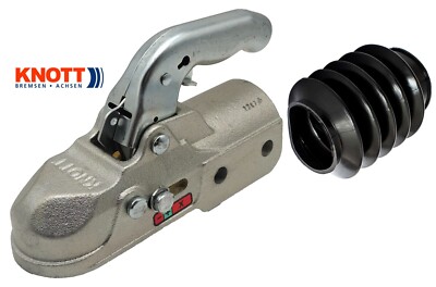 KNOTT K35-C bis 3500kg Kugelkupplung Ø60mm rund 2x M14 mit FALTENBALG