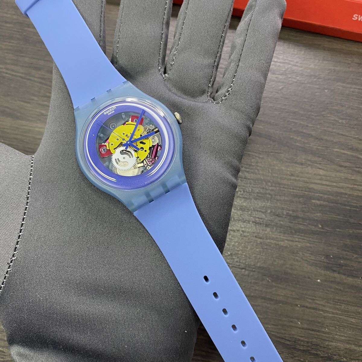 NEW✓LIMITED EDITION✓ Swatch Skeleton Blue Lacquered NEW✓LIMITED EDITION✓ Swatch Skeleton Blue Lacquered