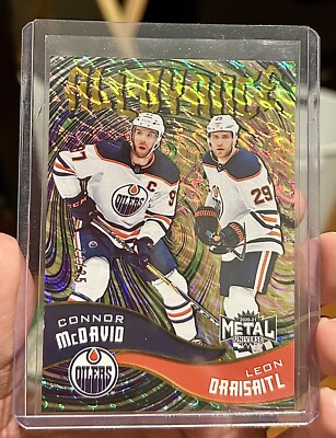 22/25 RARE GOLD Alloyance SSP Connor McDavid Leon Draisaitl Metal Universe 2020
