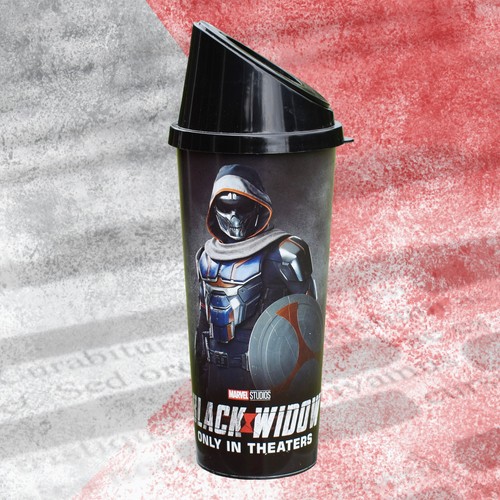 Copa de películas de coleccionista de recuerdos de 44 OZ BLACK WIDOW Taskmaster de Marvel Studios - Imagen 2 de 3