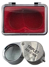 30X Eye Loupe - Gold Silver Platinum Jewelry Testing - Diamond Inclusion Tester