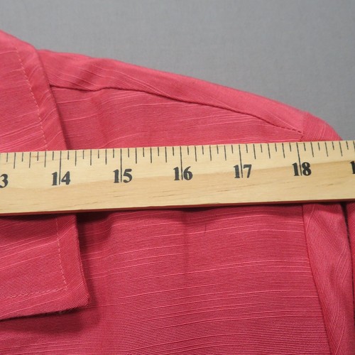 VINTAGE ALEX KIM MULTI COLOR EMBROIDERED FLORAL SALMON RED WOMENS JACKET SZ 2XL - Picture 7 of 13