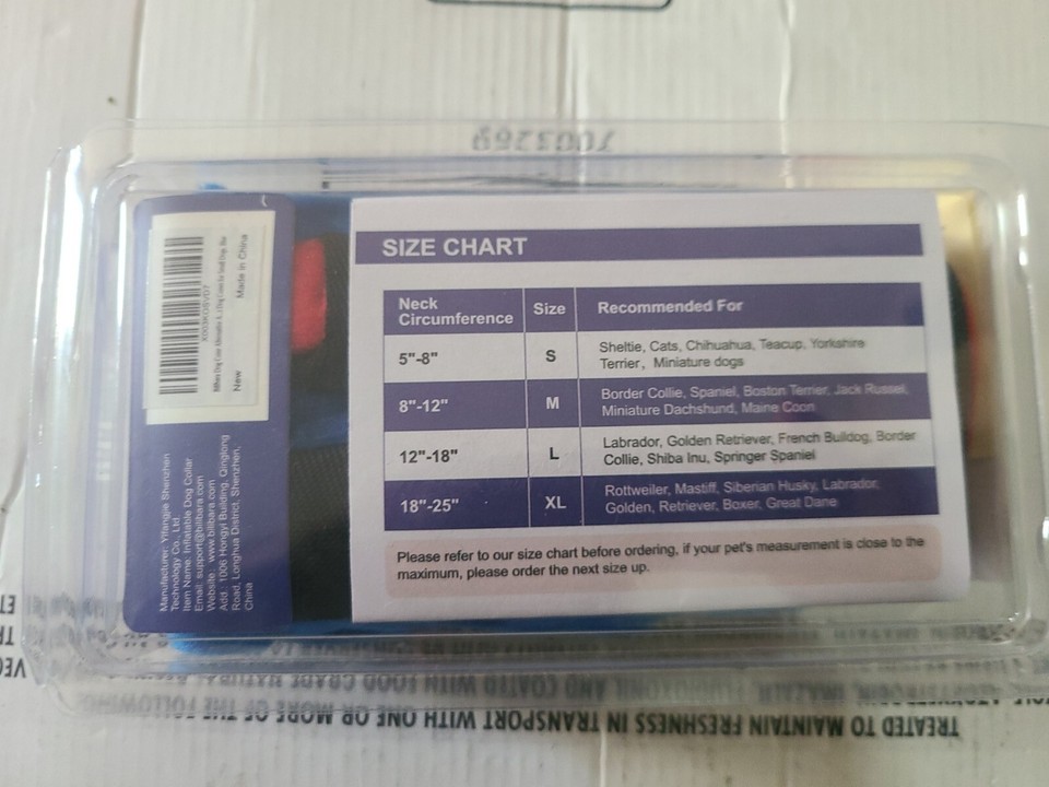 Bilibara Dog Cone Alternative After Surgery Inflatable Recovery Collar