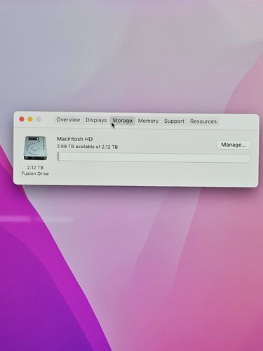 APPLE IMAC A1419 27" RETINA 5K LATE 2015 i5 @ 3.2GHz 24GB RAM 2.12TB FUSION*READ - Picture 4 of 11