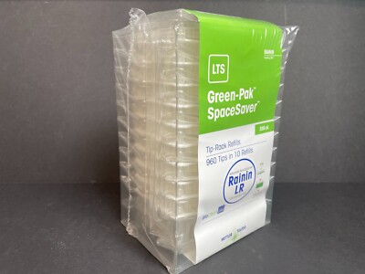 Rainin Pipette Tips Green-Pak LTS 250 ul 20 Racks with 96 Tips Each
