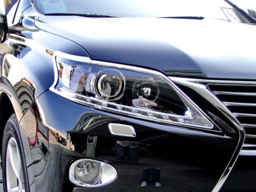 Cover lunetta lampada anteriore luce finitura cromata per Lexus Rx350 - Foto 4 di 4