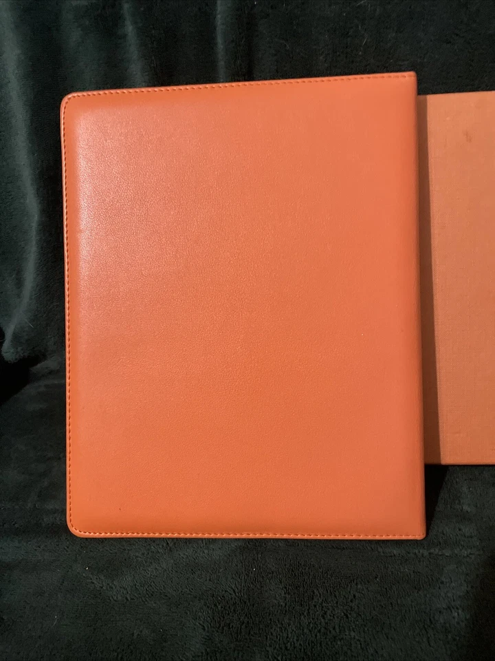 Piel Frama Apple iPad Magnético Naranja Cuero Cubierta #484 8” X 10” con Caja Foto 3 de 4
