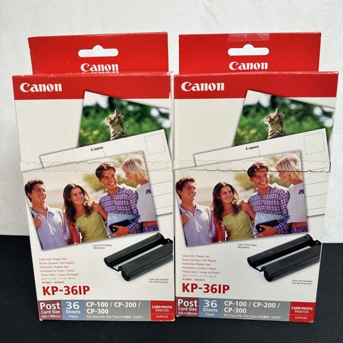 Neu Canon KP-36IP Farbe Tinte/Papier Set 2 Packungen (72 Blatt) CP-100-300 Postkarte Größe - Bild 8 von 8