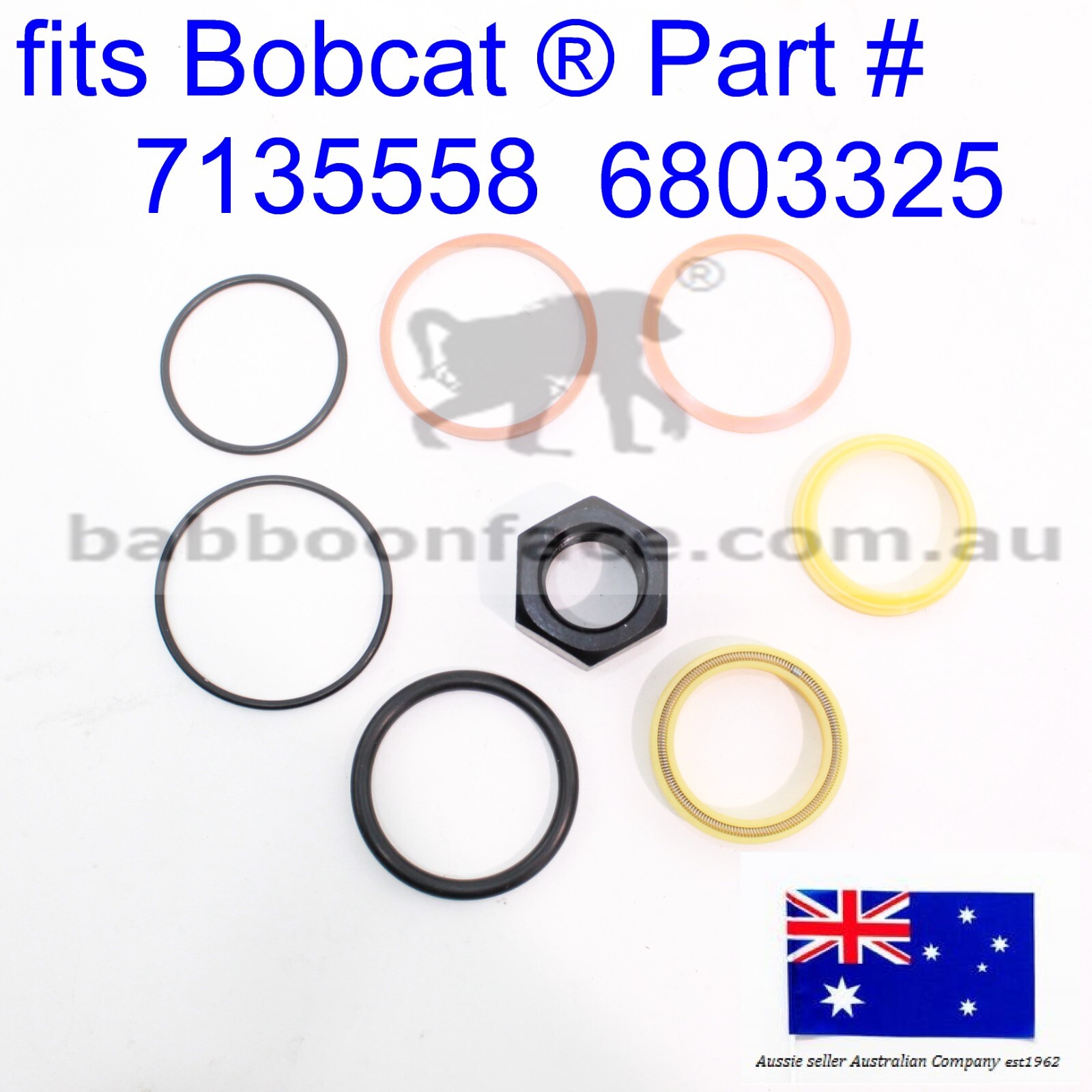 fits Bobcat Hydraulic Bucket Cylinder Seal kit 7135558 6803325 220 320
