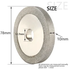 3 Inch Diamond Grinding Wheel 150# Carbide Cutter Metal Grinder Disc 1/2" Arbor