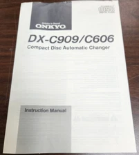 Onkyo DX-C909/C606 Compact Disc Auto Changer Instruction Manual