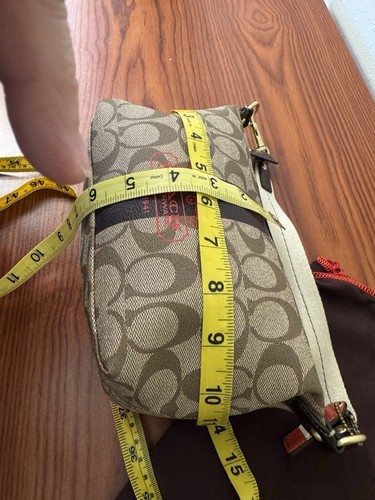 Coach Heritage Stripe Y2K Brown Signature Print Hand Bag - Picture 10 of 13
