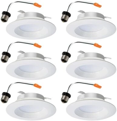HALO RL460WH927PKBP -- LED White Ceiling Light Retrofit Trim 2700K (6 pack)