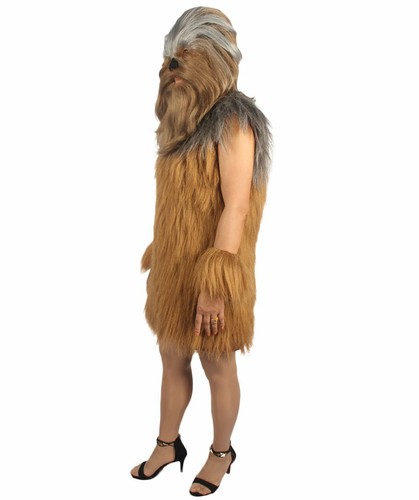 Women's Hairy Warrior Star Wars Chewbacca Costume And Wig Set | Multiple Color - Picture 41 of 103