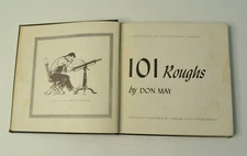 101 Roughs, Vintage Hardcover, 1942, Frederick Jake & Co., SIGNED (?) by Don May