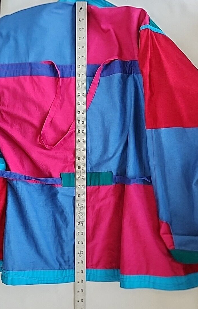 1990s Colorful Jacket Patchwork Convertible to To… - image 13