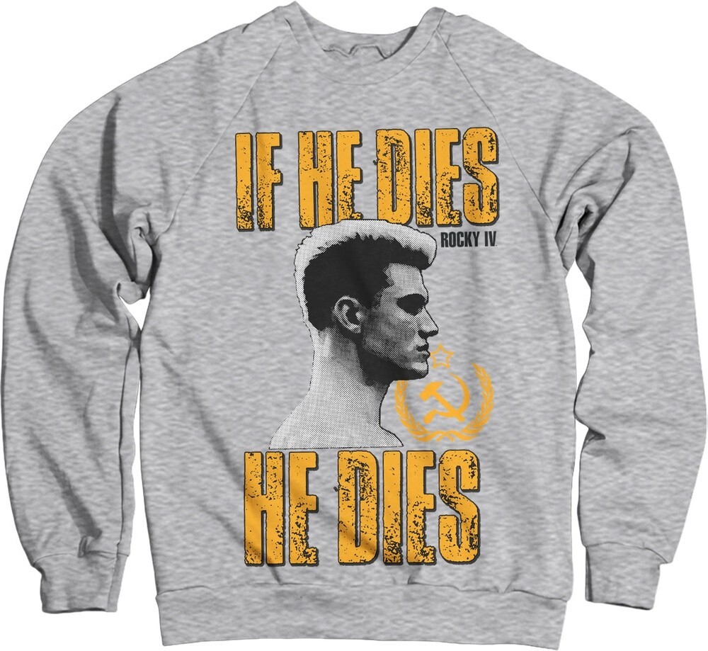 Рокки IV, если Он умрет, То умрет в свитере Вересково-серого цвета.
