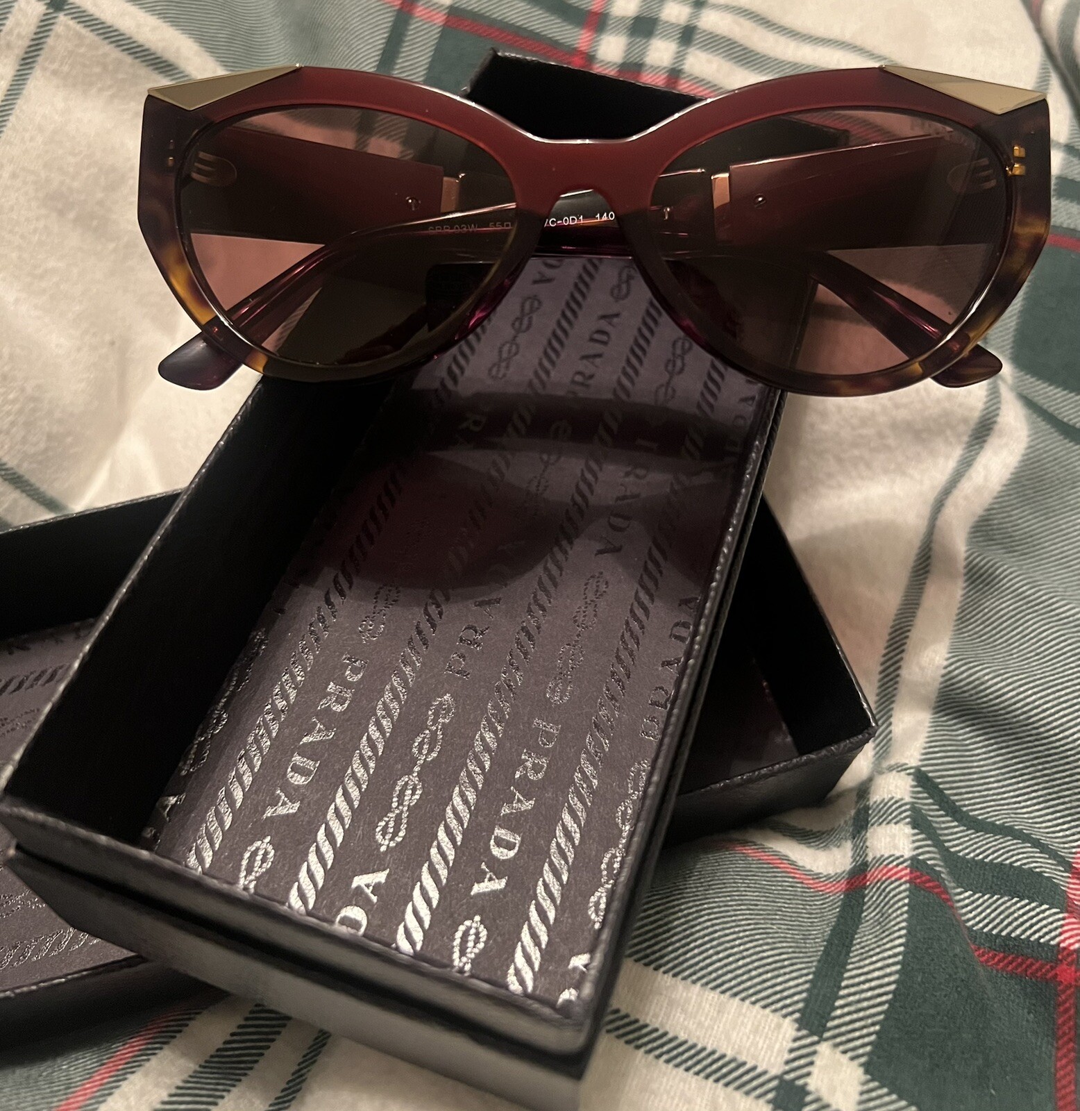 Prada Chic Cat Eye Sunglasses with UV Protection-image