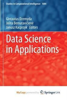  Data Science in Applications by N/A 9783031244544 NEW Paperback