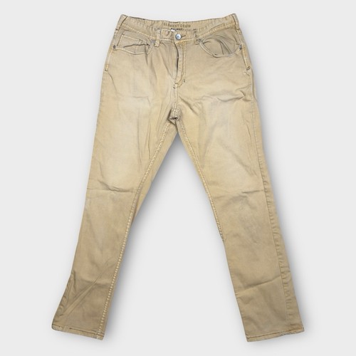 Element Denim Pulaski Jeans Beige Size 33W 30L Cotton Blend Beige Denim Jeans - 第 1/11 張圖片