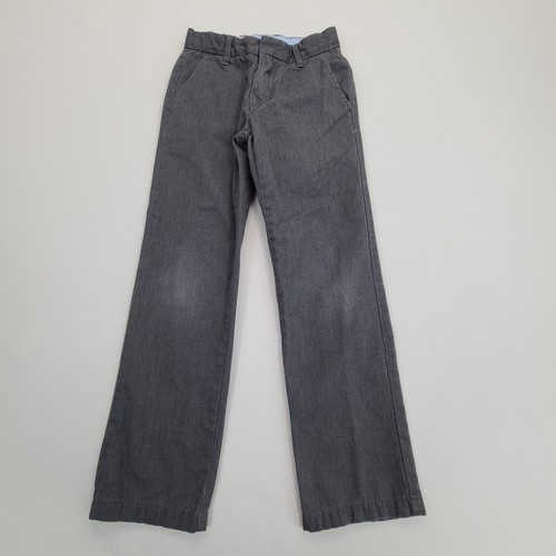 Gap Pants Boys 8 Gray Chino Outdoors Slim Comfort Stylish Casual Kids