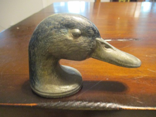 VINTAGE DUCKY KIRBY BEARD FRENCH RARE CAST METAL BOTTLE OPENER MALLARD HEAD
