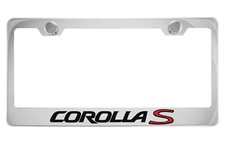 Toyota Corolla S Chrome License Plate Frame