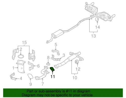 Junta de tubo de extensión original Ford 7T4Z-5C226-AA Foto 2 de 3