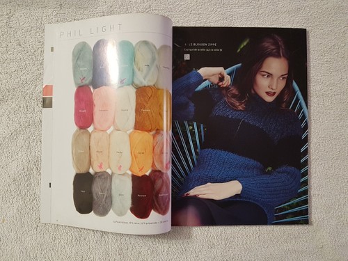 PHILDAR N°113 Automne Hiver 2014-2015 Tricots Femme homme 30 Modèles - Picture 5 of 13