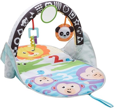 Fisher-Price Baby Gym Mat 2-in-1 Flip Fun Activity Gym