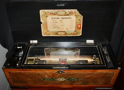Swiss Cylinder Music Box Sublime Harmonie by Charles