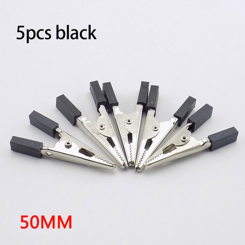 5/10pcs 35mm 50mm Crocodile Car Alligator Clip Battery Terminal Test Lead Clamp - Picture 10 of 11