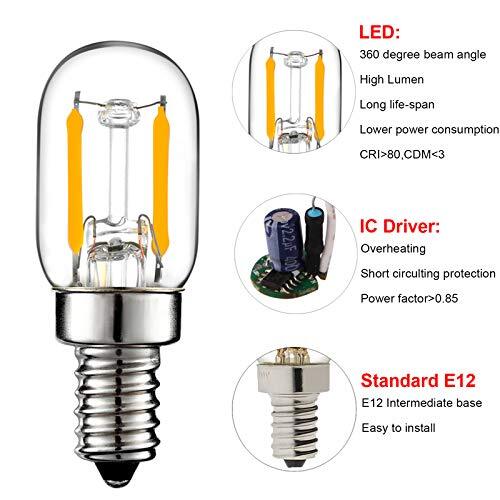 E12 15w Night Light Bulbs 150lm Himalayan Salt lamp Bulb 1w=15w E12