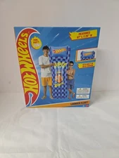Hot Wheels Inflatable Lounger Float 67″x25″ Built-In Head Cushion 