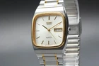 Vintage 1993 Seiko Majesta 9533-501B Day Date Gold Quartz 32mm Mens Watch JAPAN