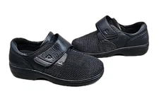 Propet Olivia Women's Size 10 Black Strap Leather Comfort Shoes WPRX25