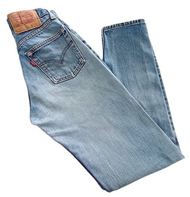 Levis 534 Vintage 90s High Waisted Jeans W28 L30 XS Blue Denim Tapered Damen sehr guter Zustand