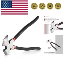 Bates- Fencing Pliers, 10-Inch, Multi Tool Fence Pliers, Barbed Wire Fence To...