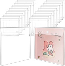 24Pcs Scrapbook Paper Storage 12 x 12 Paper Storage Top Loading Plastic Scrapboo