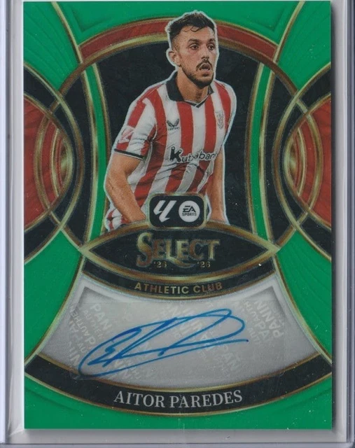 Panini Select Prizm Signatures Aitor Paredes Auto Green /5 #S-AP Athletic Club