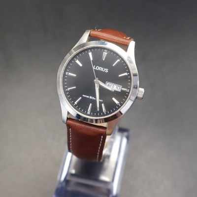 Lorus VX43-X074 Herren Day Date Uhr Quarz funktioniert 