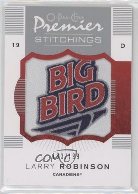 2007-08 O-Pee-Chee Premier Stitchings 133/199 Larry Robinson #PS-LR HOF 2d8