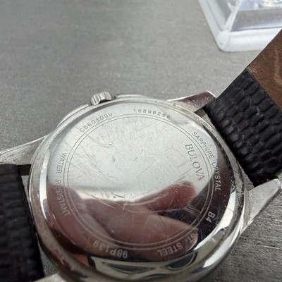 Bulova Women’s Diamond Watch 98P139 - Stainless Steel with Leather Strap Bulova Designer 98P139 Sapphire Crystal Ladies Wristwatch  main image 3